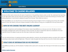 Tablet Screenshot of casinobillions.com